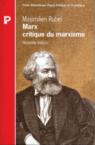 Marx : critique du marxisme