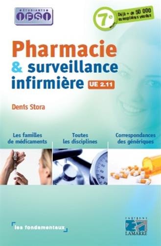 Pharmacie et surveillance infirmière: UE 2.11.