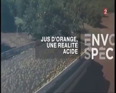 Jus d'orange : une réalité acide