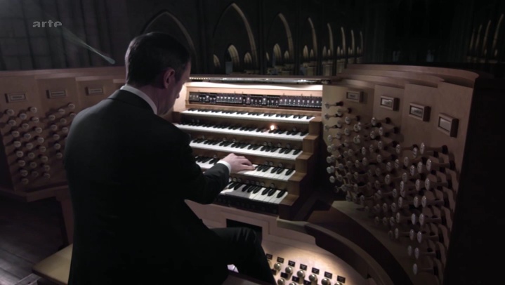 Dans le ventre de l'orgue de Notre-Dame