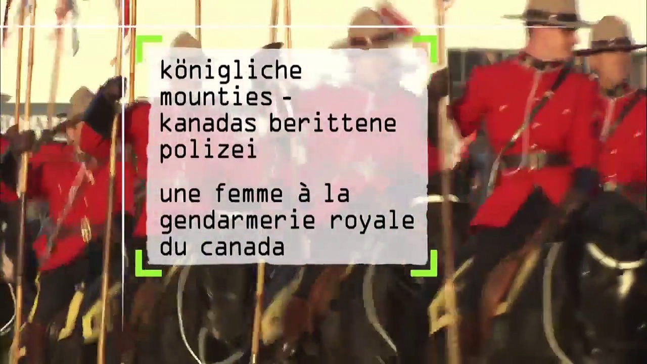 Une femme à la gendarmerie royale du Canada