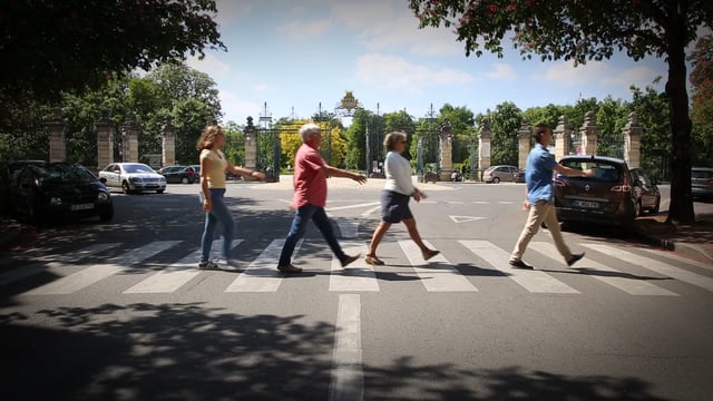 Une famille en marche