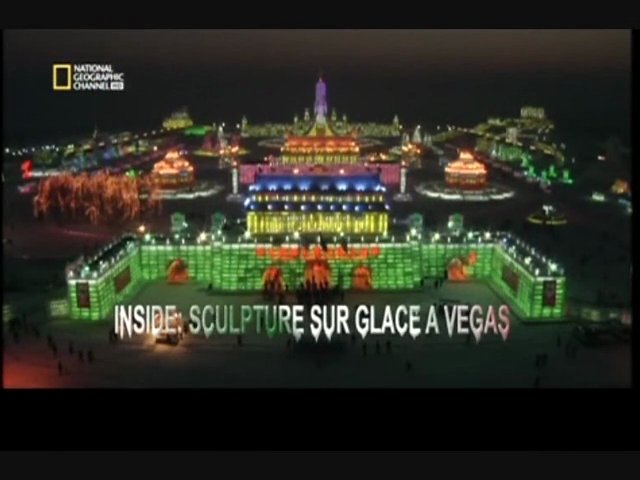 Sculpture sur glace à Vegas
