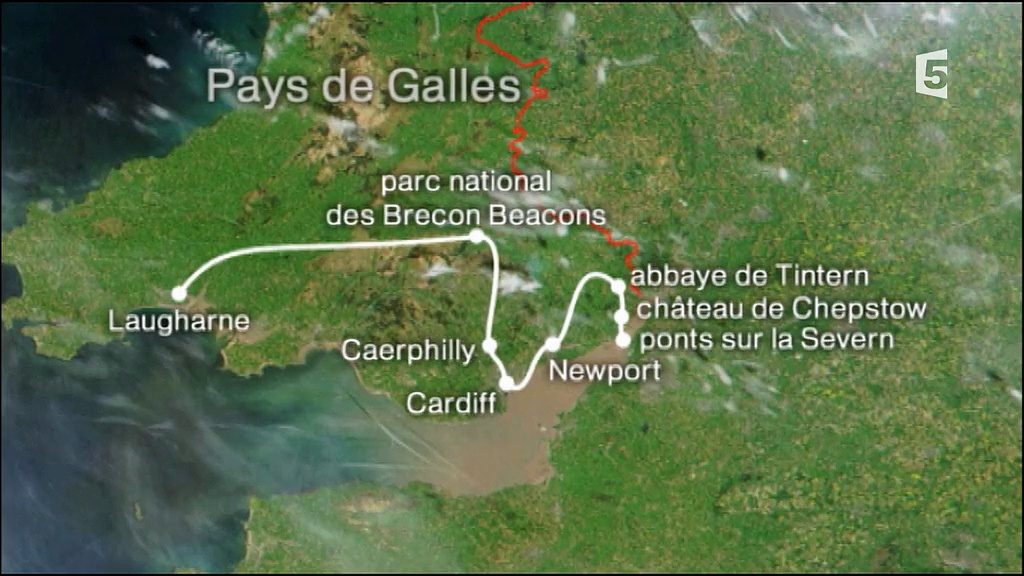 Vues d'en haut - Les châteaux gallois