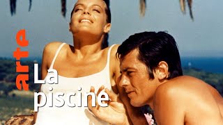 Alain Delon et Romy Schneider dans la piscine | Invitation au voyage
