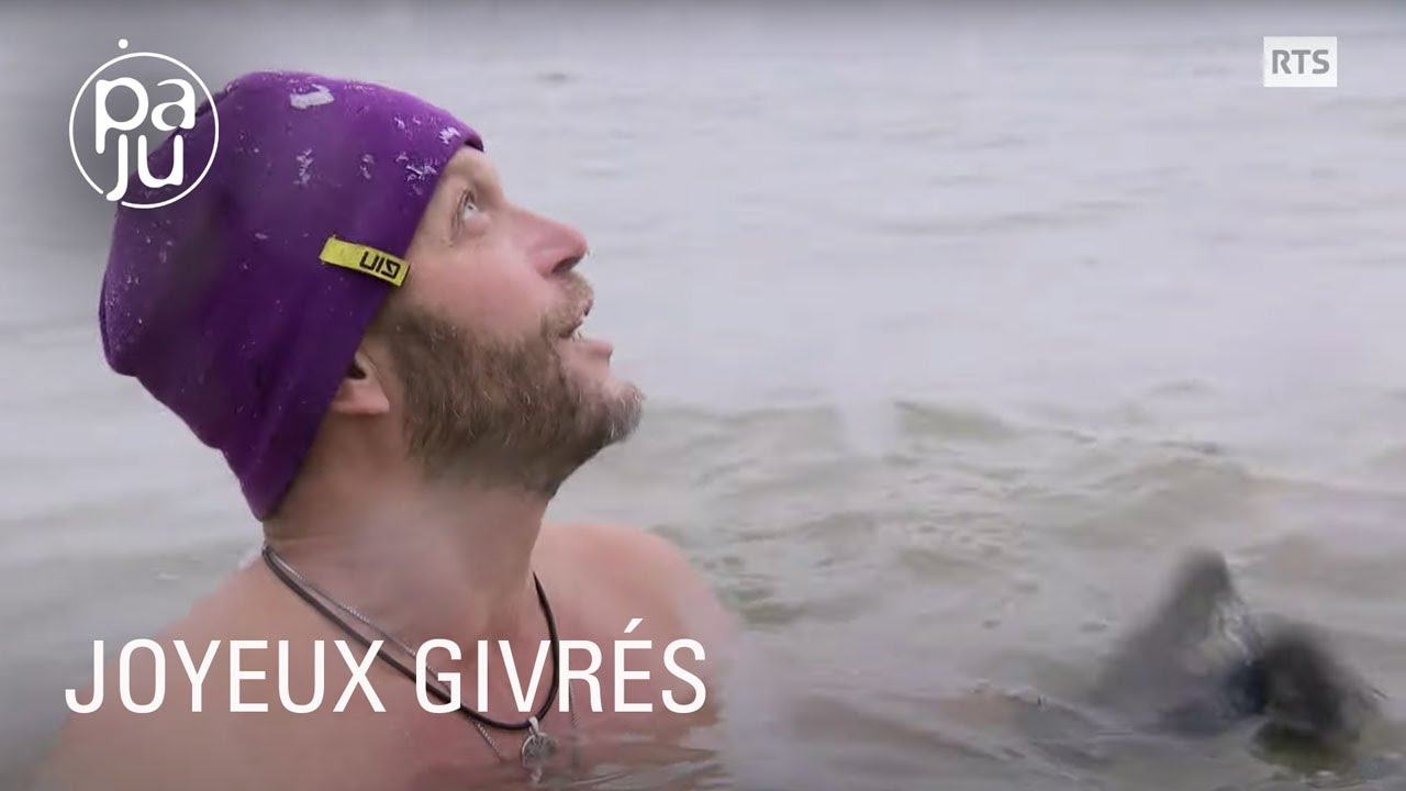 Documentaire Leur passion, nager dans les eaux glaciales de nos lacs en hiver !