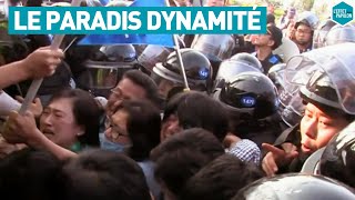 Le paradis dynamité par les militaires