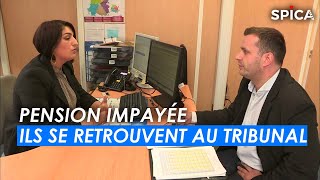 Pension impayée : il se retrouvent au tribunal