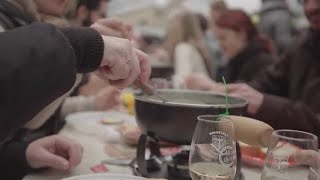 Compétition de fondues en Suisse
