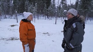 Les givres du cercle polaire finlandais font vivre à -50°C