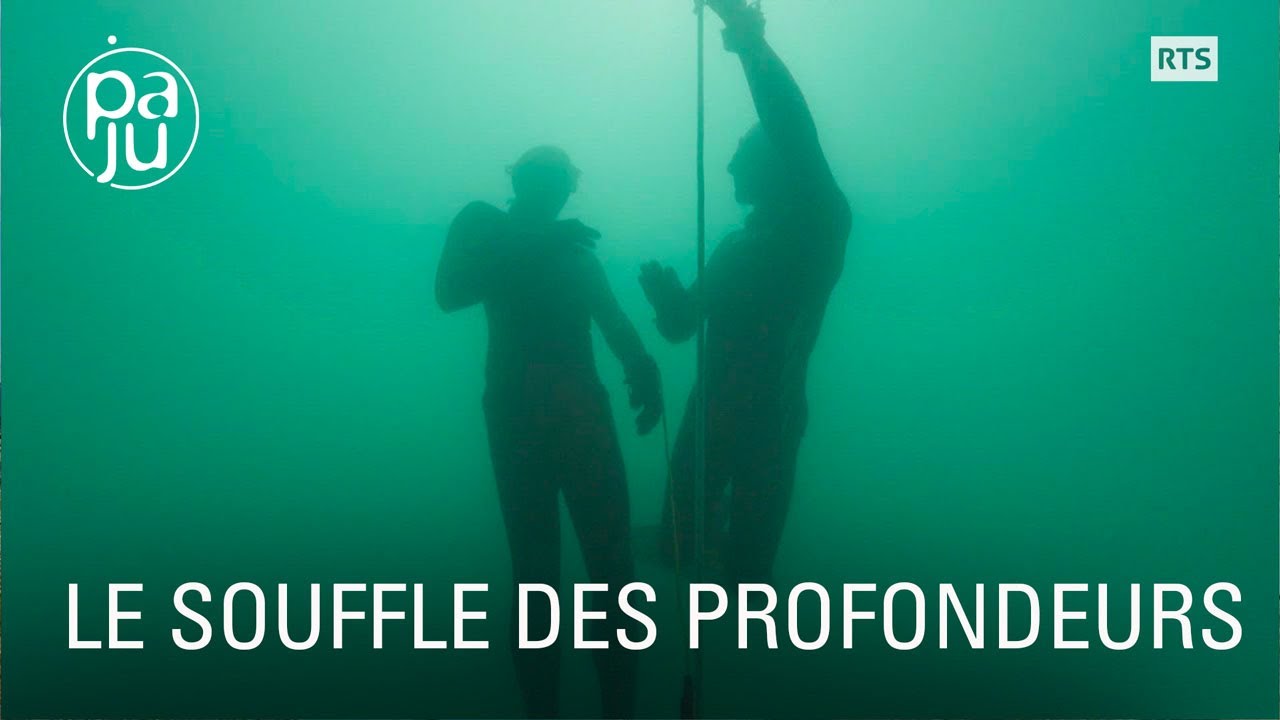 Documentaire Ils se passionnent pour la plongée en apnée dans les lacs