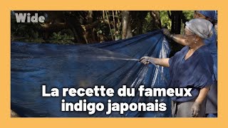Fabrication d'une teinture traditionnelle avec une grande maitresse japonaise
