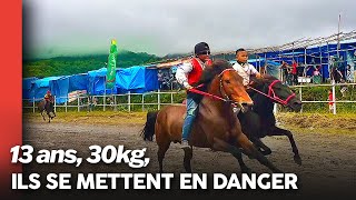 Enfants jockeys : chutes violentes et travail jusqu'à épuisement