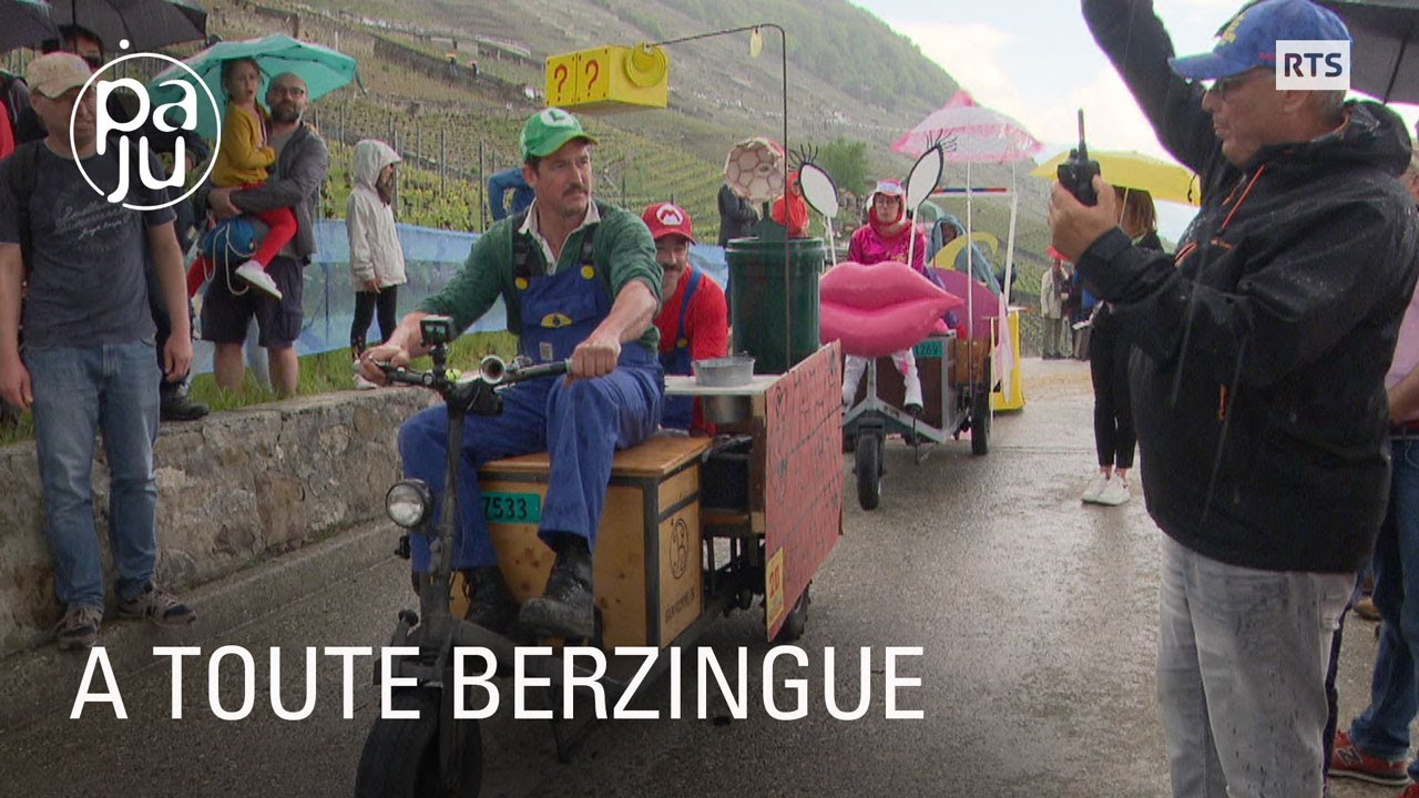 Sur de petits engins viticoles, ils se défient dans une course festive et haut en couleur