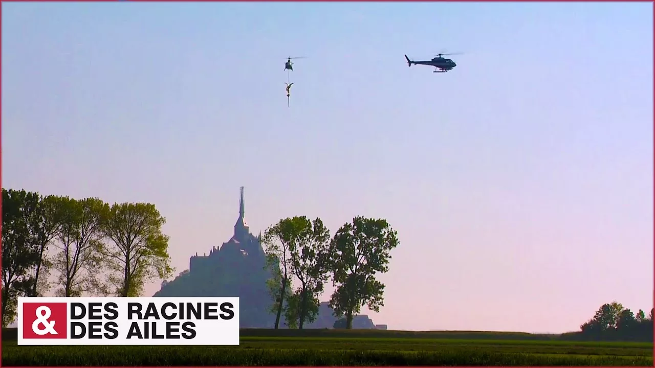 Documentaire Mont-Saint-Michel : l’archange reposé au sommet par hélicoptère