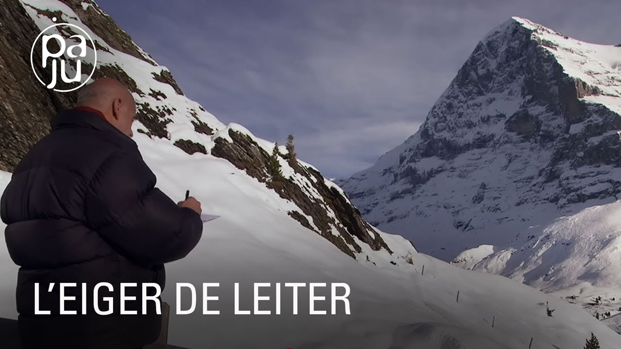 La vertigineuse face nord de l'Eiger, objet de fascination pour l'artiste Martin Leiter