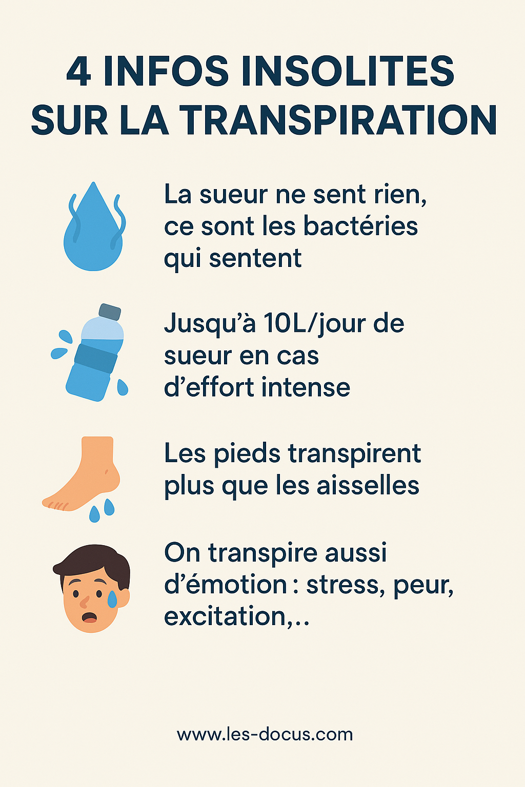 4 infos insolites sur la transpiration