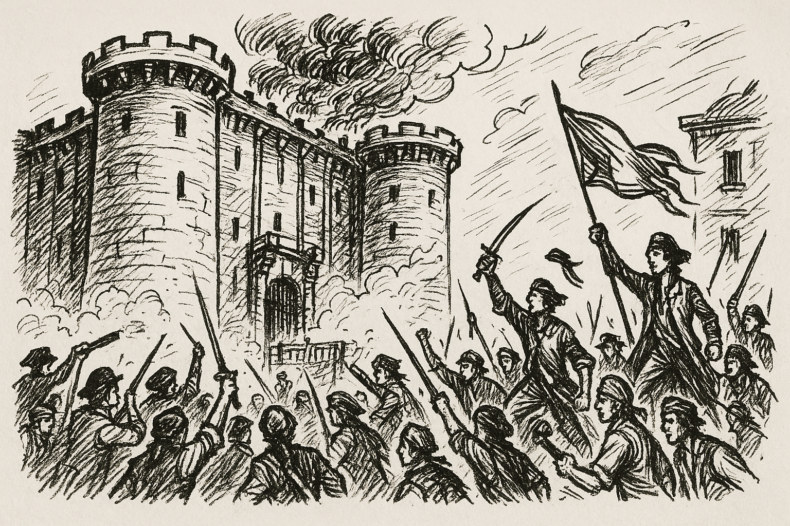 Après des heures de combat acharné, le gouverneur de la Bastille, Bernard-René de Launay, comprit que la situation était désespérée.