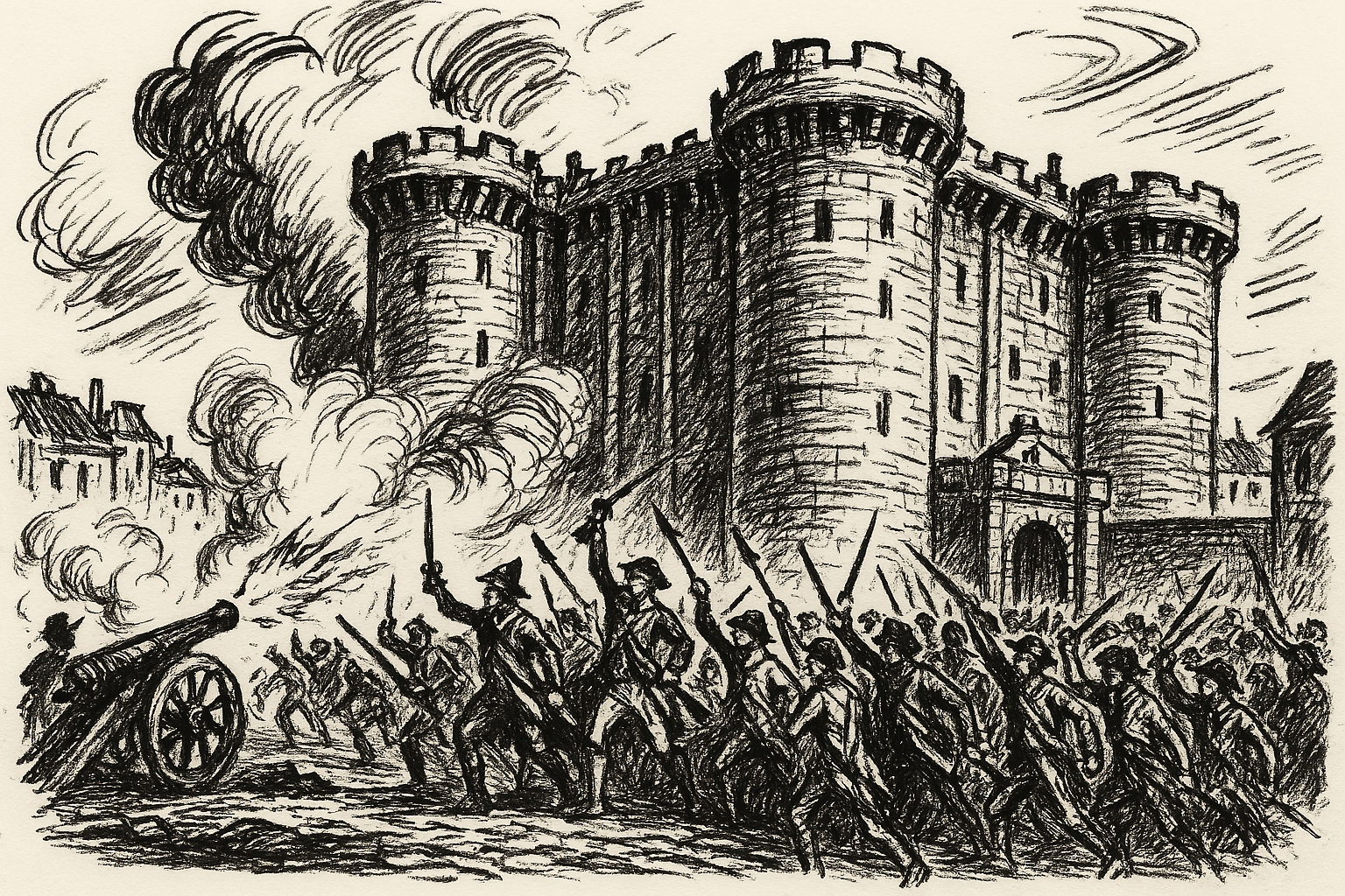 Les instants décisifs de la chute de la Bastille