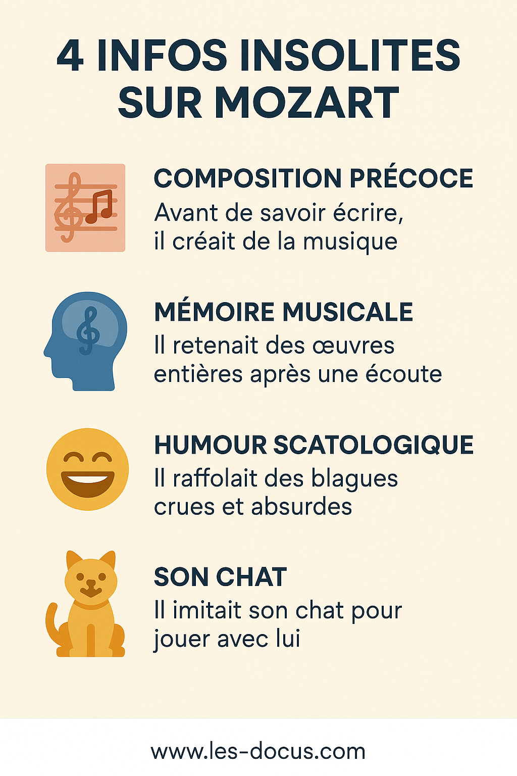 4 infos insolites sur Mozart