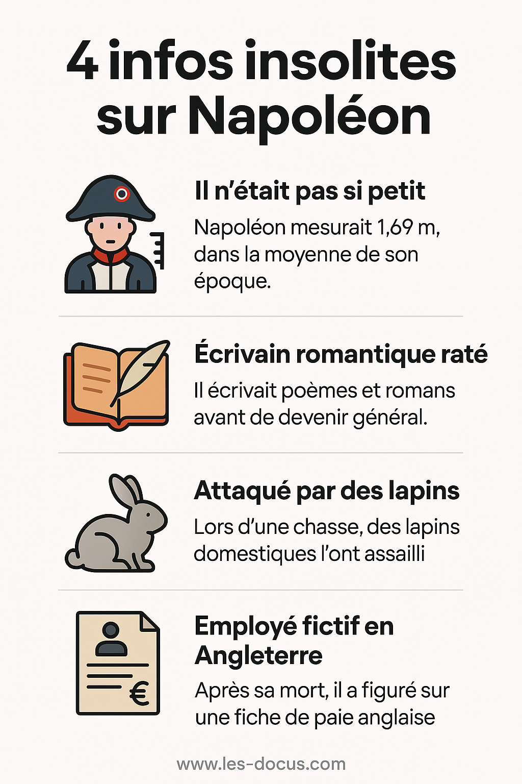 4 infos insolites sur Napoléon