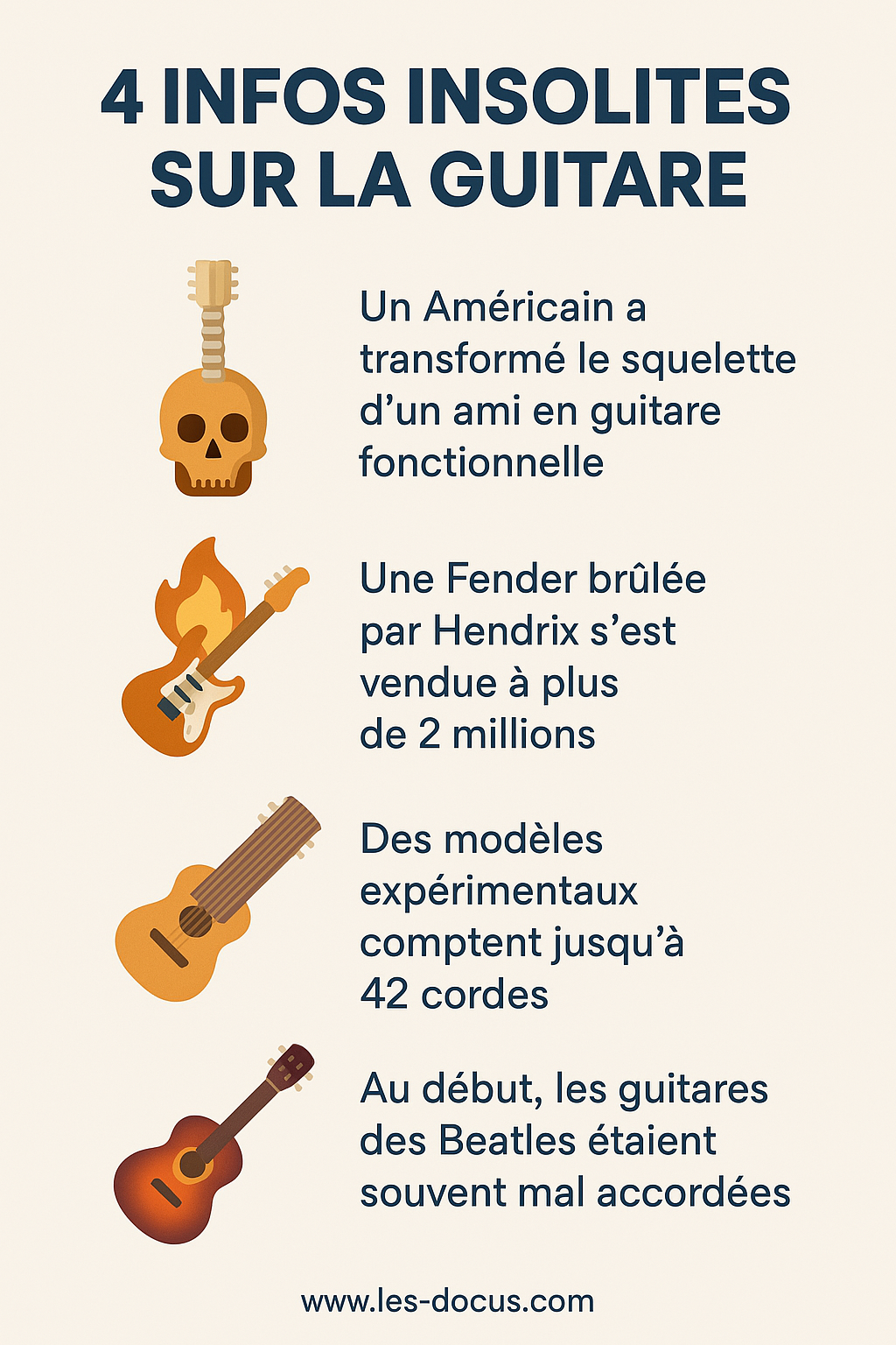 4 infos insolites sur la guitare