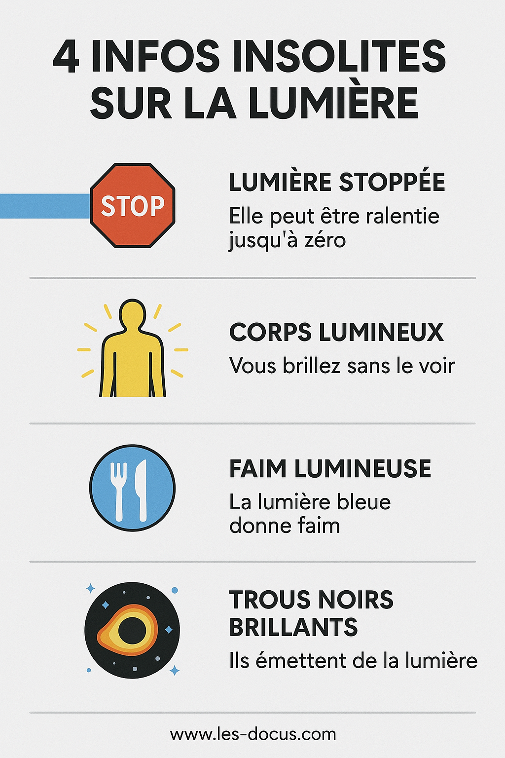 4 infos insolites sur la lumière