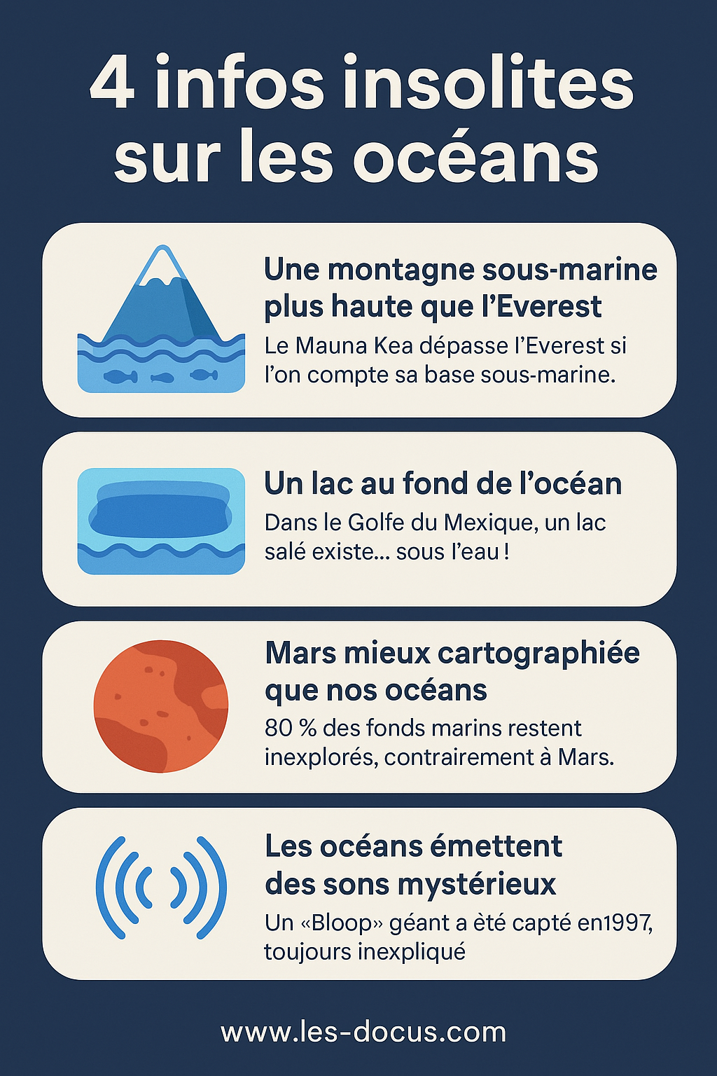 4 infos insolites sur les océans