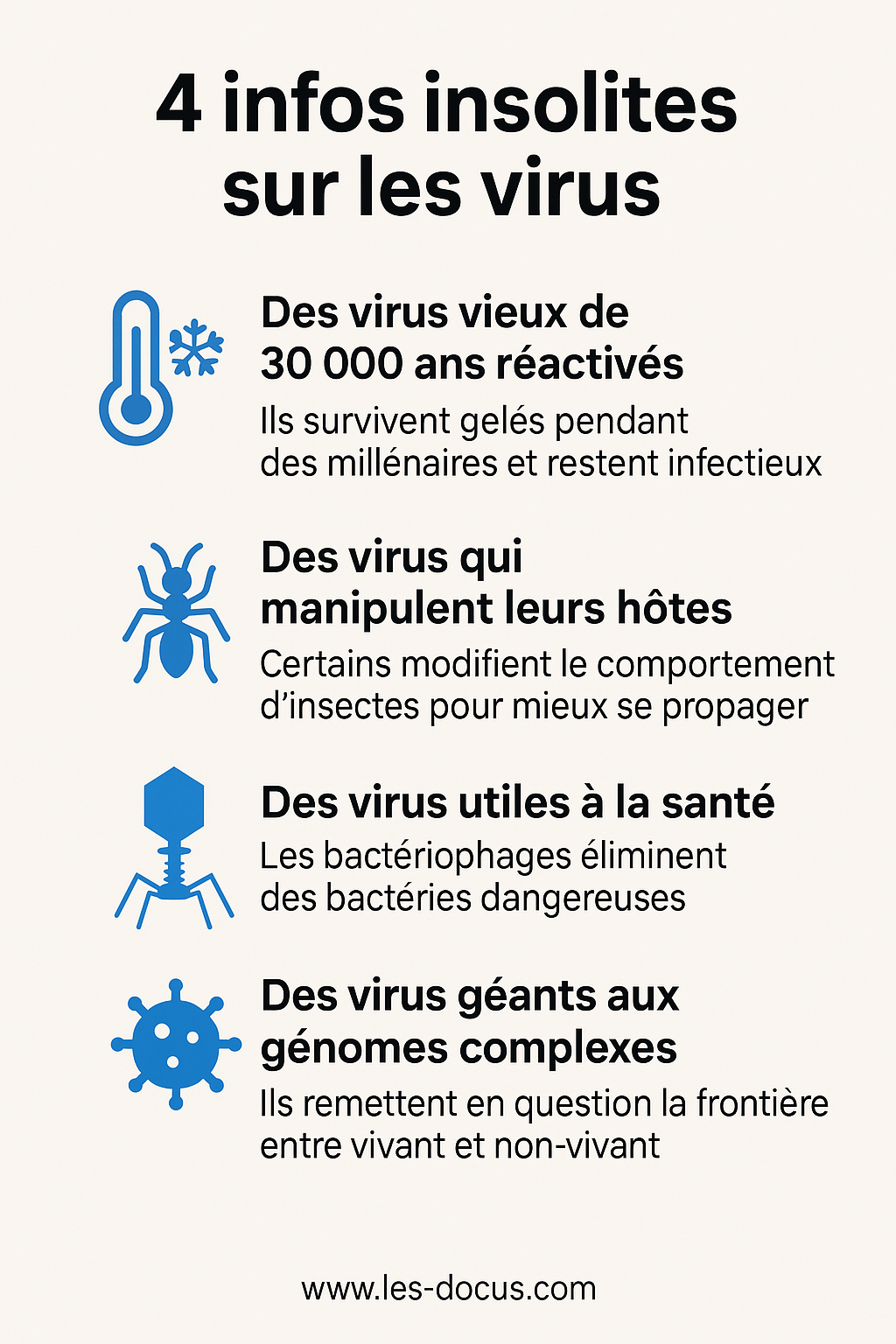 4 infos insolites sur les virus