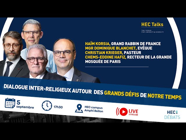 Dialogue interreligieux autour des grands défis de notre temps