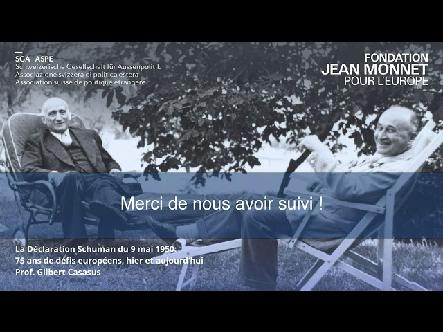 La déclaration Schuman du 9 mai 1950 : 75 ans de défis européens, hier comme aujourd'hui