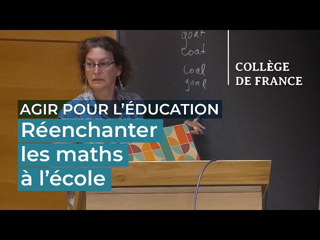 Réenchanter les maths à l’école