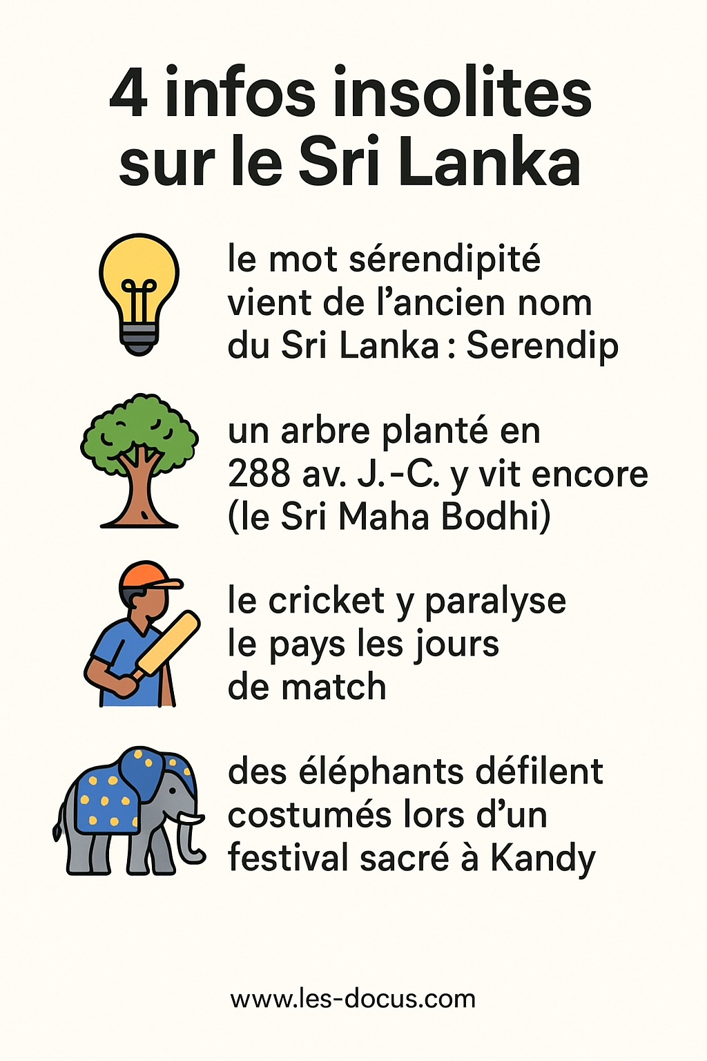 4 infos insolites sur le Sri Lanka