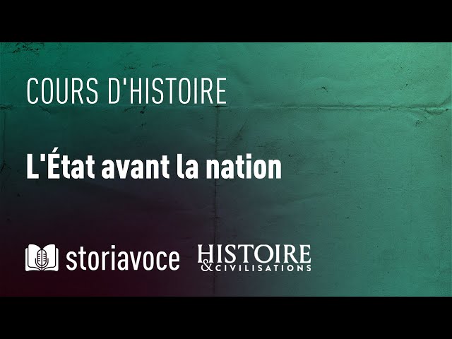 L’État avant la nation