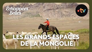 Les grands espaces de la Mongolie