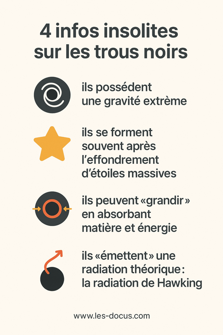 Infographie | 4 infos clés sur les trous noirs