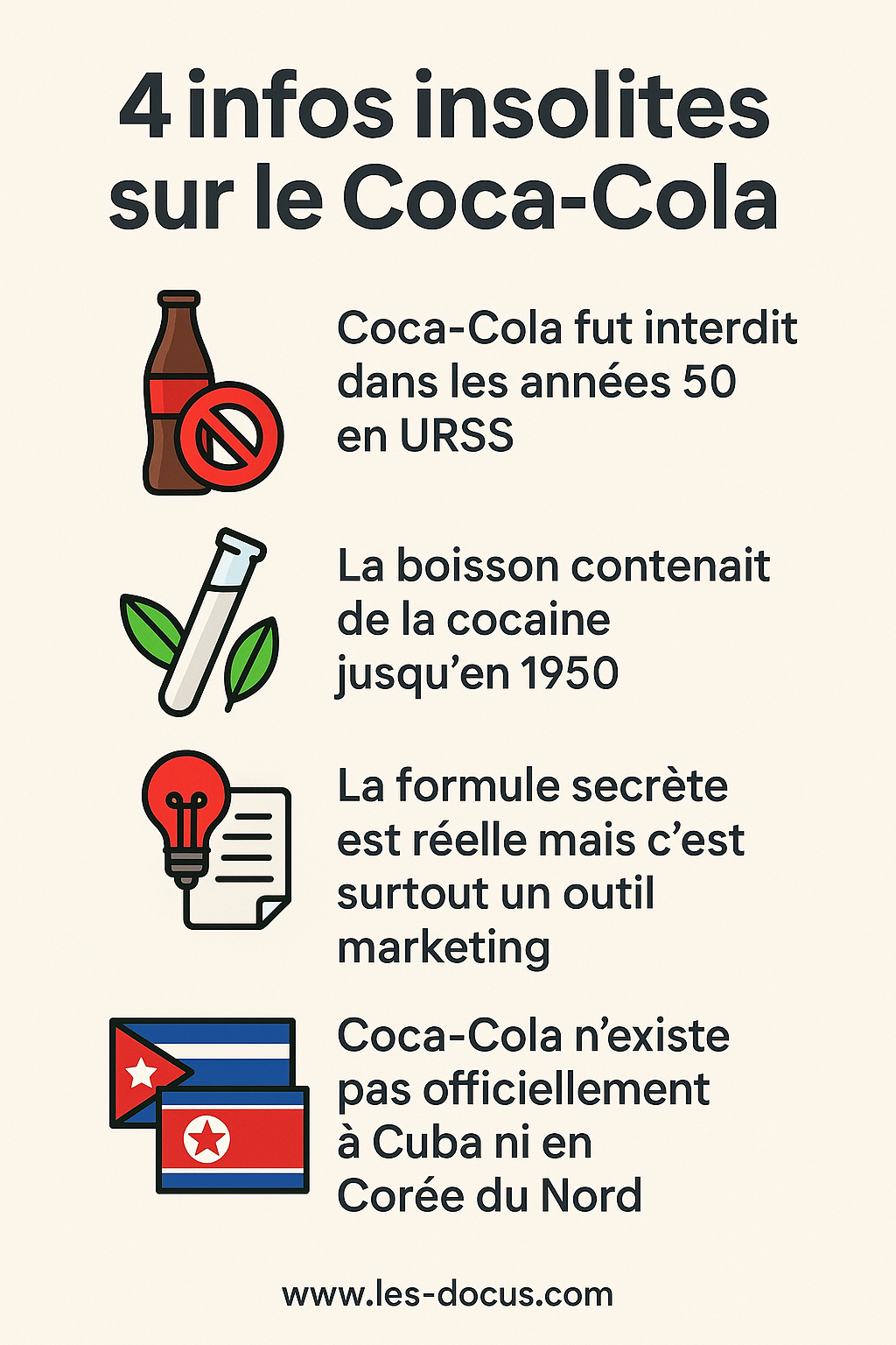 4 infos insolite sur le Coca-Cola