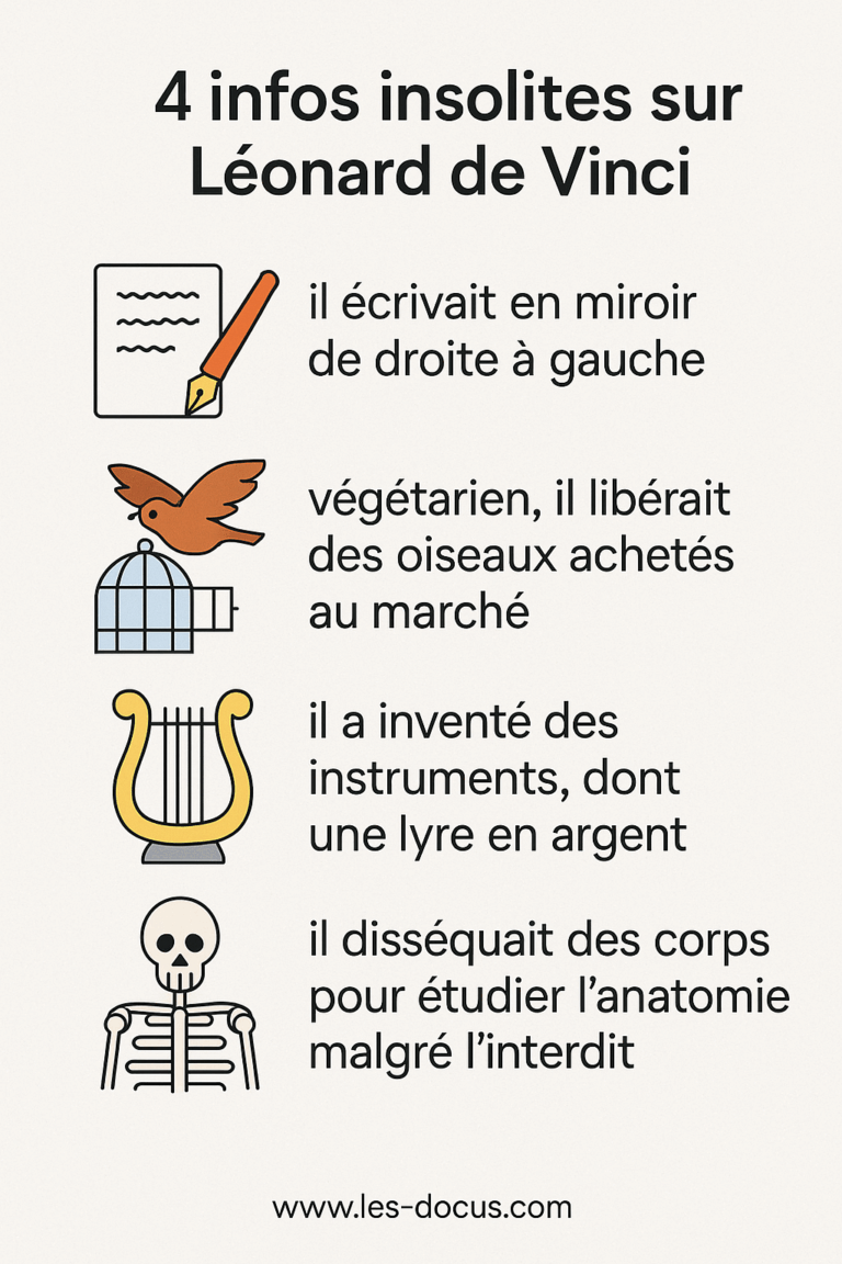 Article | 4 infos insolites sur Léonard de Vinci
