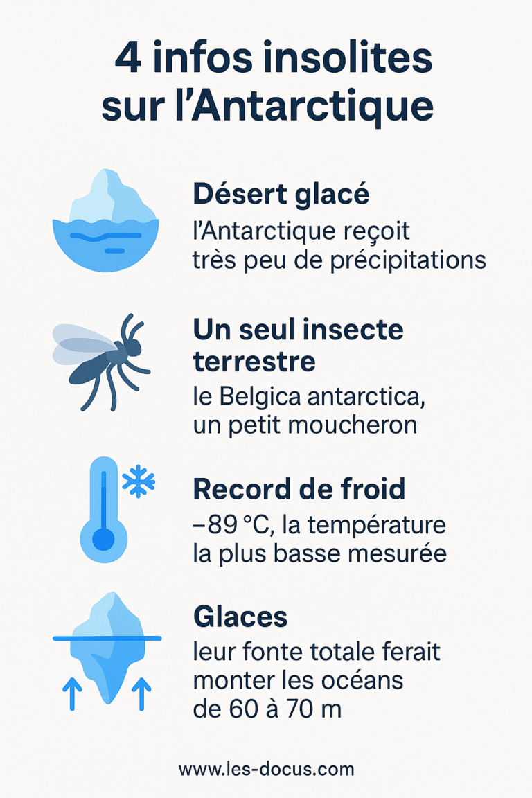 Infographie | 4 infos insolites sur l’Antarctique