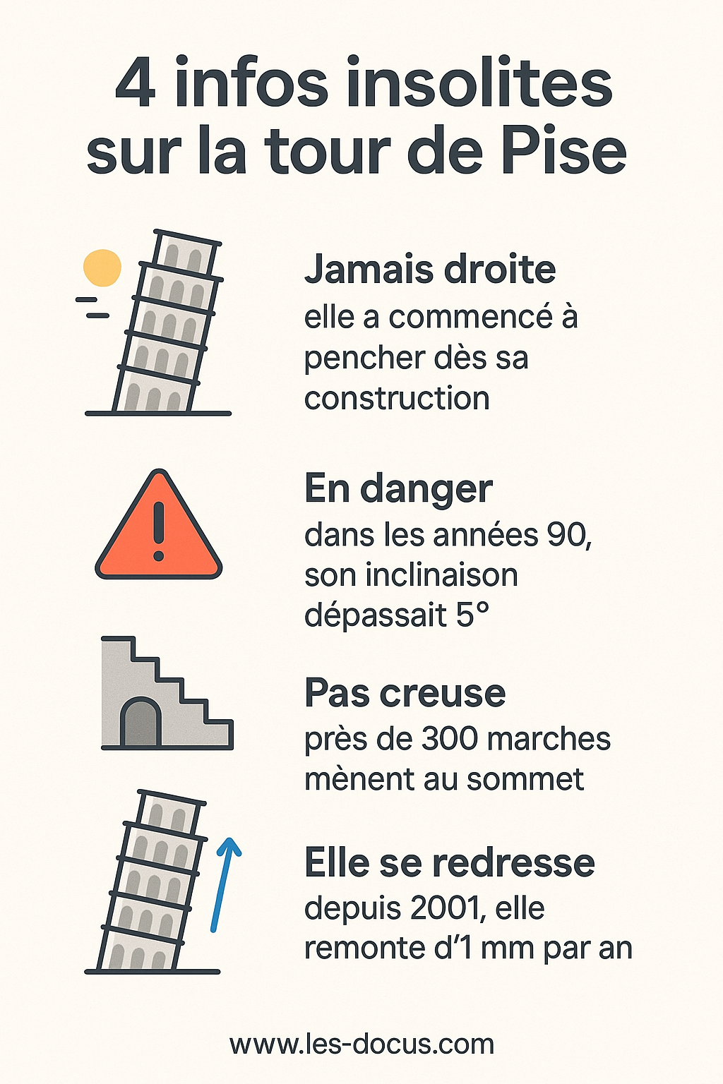 4 infos insolites sur la Tour de Pise