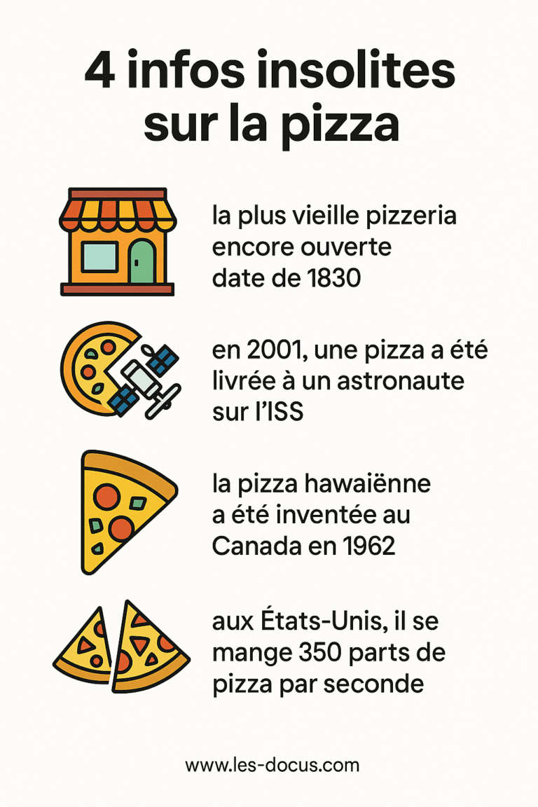 Infographie | 4 infos insolites sur la pizza