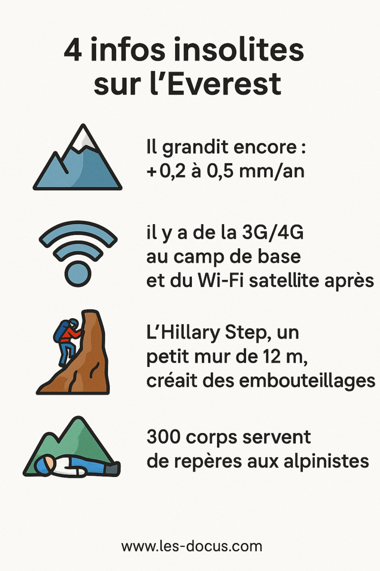 Infographie | 4 infos insolites sur le Mont Everest