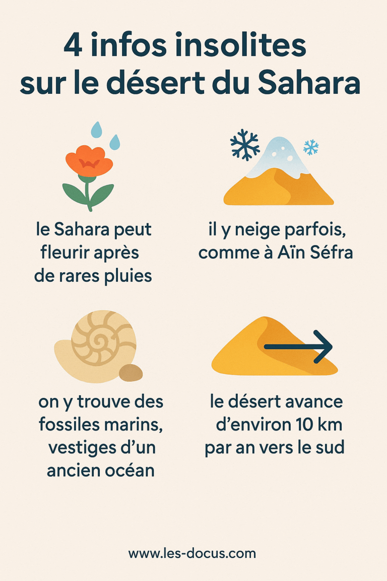 Infographie | 4 infos insolites sur le désert du Sahara