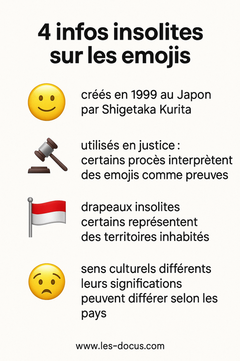 Infographie | 4 infos insolites sur les emojis