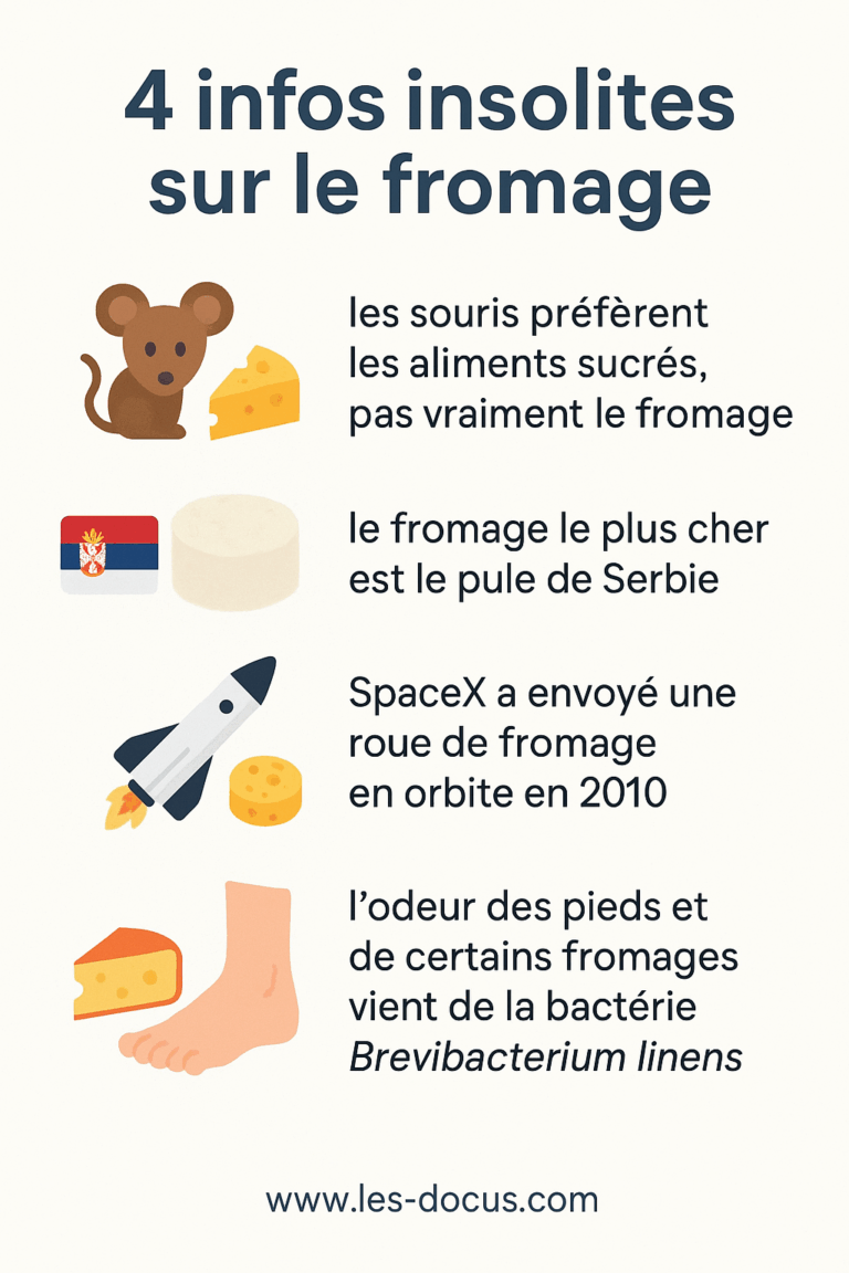 Infographie | 4 infos insolites sur le fromage