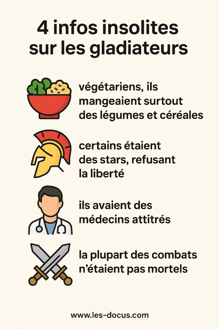 Infographie | 4 infos insolites sur les gladiateurs
