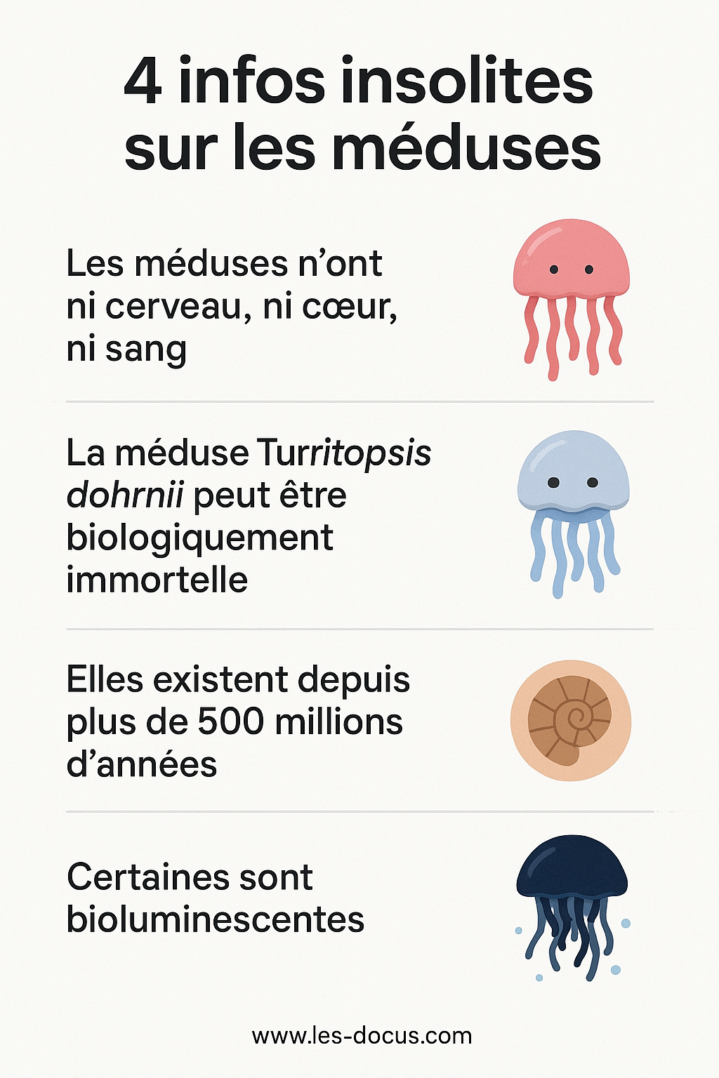 4 infos insolites sur les méduses