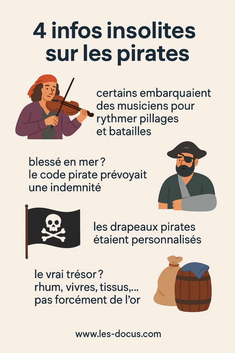 Infographie | 4 infos insolites sur les pirates