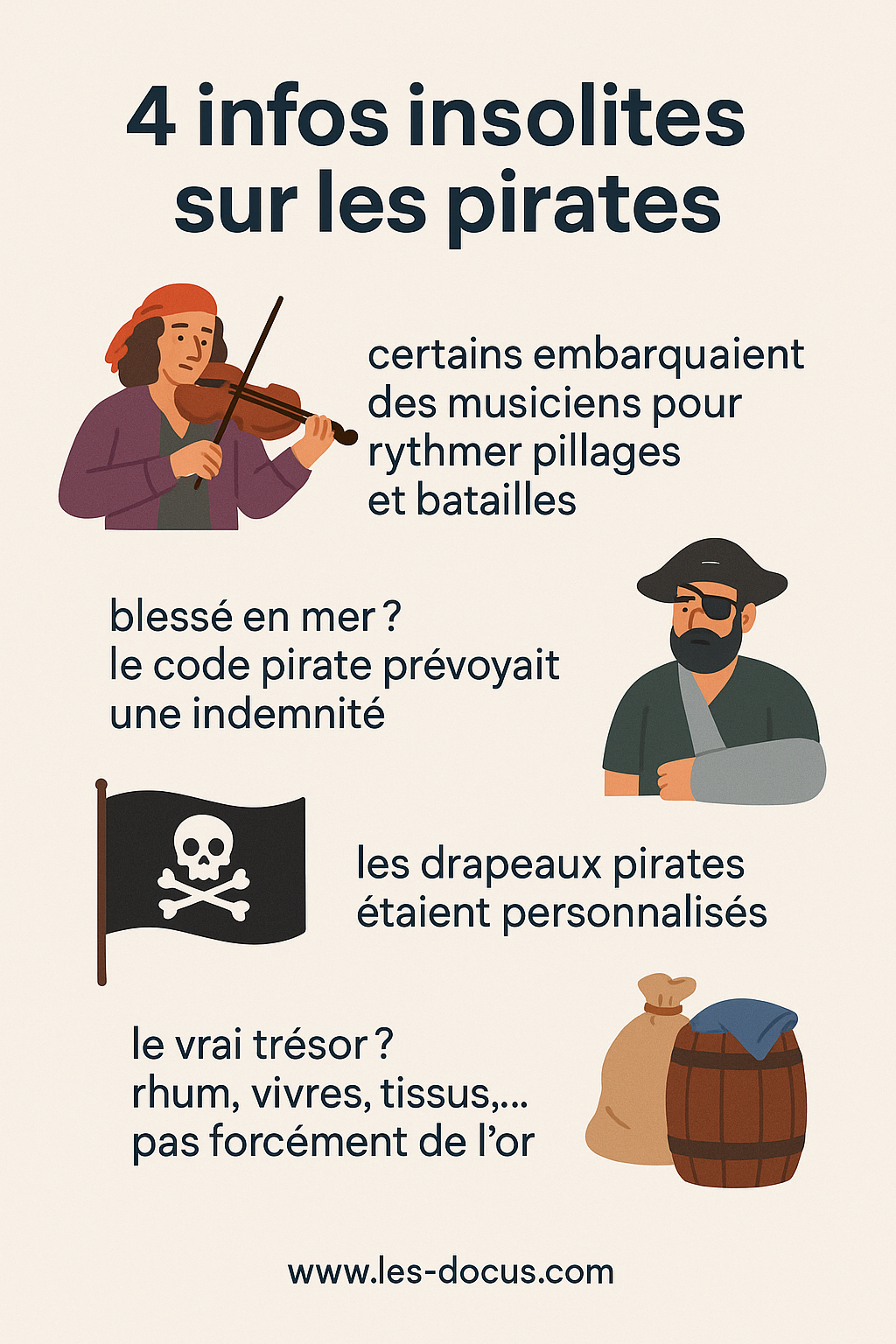 4 infos insolites sur les pirates