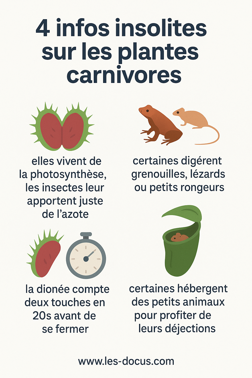 4 infos insolites sur les plantes carnivores